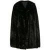 A.N.G.E.L.O. Vintage Cult Dark Brown Beaver Fur Cape - '50s Second hand