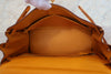 Secondhand Hermes Kelly Handbag Yellow Courchevel with Gold Hardware