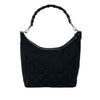 Secondhand Gucci GG Nylon Bamboo Shoulder Bag
