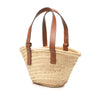 LOEWE Small Raffia Anagram Basket Tote Secondhand