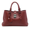 Bottega Veneta Small Nappa Intrecciato Roma Satchel Secondhand