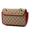 Gucci Small GG Marmont Matelasse Diagonal GG Canvas and Leather Shoulder Bag Secondhand
