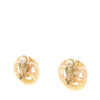 Secondhand Chanel CC Gold Plated Round Clip On Earrings