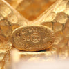 Chanel CC Gold Plated Round Clip On Earrings Secondhand