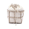 Chanel Mini Lambskin CC Chain Frame Drawstring Bucket Bag Secondhand