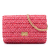 Secondhand Chanel Quilted Tweed Reissue 2.55 Wallet On Chain