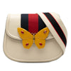 Secondhand Gucci Small Calfskin Web Linea Butterfly Totem Crossbody