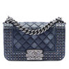 Chanel Paris Dallas Small Quilted Distressed Calfskin Studded Boy Flap Secondhand