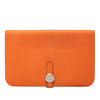 Secondhand Hermès Clemence Dogon Duo Wallet GM