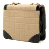 Chanel CC Bicolor Chocolate Bar Lambskin and Patent Square Flap Secondhand