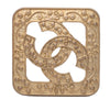 Secondhand Chanel CC Gold Plated Rhombus Brooch