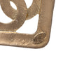 Secondhand Chanel CC Gold Plated Rhombus Brooch