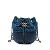 Chanel Small Printed Denim and Quilted Calfskin Gabrielle Bucket Bag Secondhand