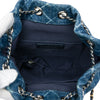 Chanel Small Printed Denim and Quilted Calfskin Gabrielle Bucket Bag Secondhand