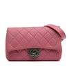 Secondhand Chanel Small Quilted Goatskin Double Carry Waist Chain Flap
