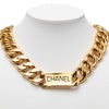 Chanel CC Gold Plated Logo Chain Necklace Secondhand