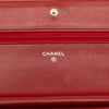 Secondhand Chanel CC Embossed Lambskin Camellia Wallet On Chain