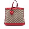 Gucci Medium GG Canvas Valentine Top Handle Bag Secondhand