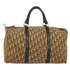 Christian Dior Vintage Trotter Boston Bag Canvas