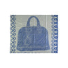 Secondhand Louis Vuitton Blue and White Alma Print Scarf - '10s