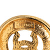 Chanel CC Gold Plated Sunburst Medallion Pendant Necklace Secondhand