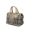Burberry Smoke Check Coated Canvas Gilmoure Satchel Secondhand