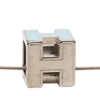 Secondhand Hermès Palladium Plated Lacquered Cage D H Pendant Necklace
