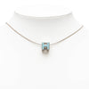Secondhand Hermès Palladium Plated Lacquered Cage D H Pendant Necklace