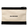 Secondhand Balenciaga Canvas Navy Clip Clutch M