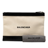 Balenciaga Canvas Navy Clip Clutch M Secondhand
