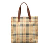 Burberry Haymarket Check Coated Canvas Tote Secondhand