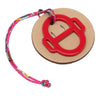Secondhand Hermès H Equipe Resin and Leather Bag Charm