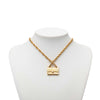Chanel CC Gold Plated Classic Flap Bag Pendant Necklace Secondhand