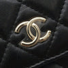 Chanel Quilted Calfskin Maxi Pearls Clutch With Chain Secondhand