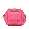 Chanel Quilted Caviar CC Day Camera Bag Secondhand
