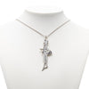 Secondhand Chanel Silver Plated Mademoiselle Pendant Necklace