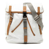 Secondhand Prada Saffiano Trimmed Tessuto Triple Buckle Messenger Bag