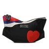 Alexander McQueen Printed Satin Heart De Manta Clutch Secondhand