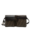 Fendi Zucca Canvas Double Pocket Belt Bag Secondhand