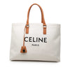 Celine Small Canvas Logo Print Horizontal Cabas Tote Secondhand