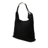 Gucci GG Suede Metal Handle Shoulder Bag Secondhand