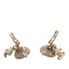 Secondhand Chanel CC Gold Plated Faux Pearl Strass Clip On Earrings