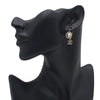 Chanel CC Gold Plated Faux Pearl Strass Clip On Earrings Secondhand