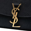 Secondhand Saint Laurent Medium Croc Embossed Nubuck Monogram Kaia Crossbody