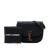 Secondhand Saint Laurent Medium Croc Embossed Nubuck Monogram Kaia Crossbody