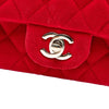 Chanel Mini Rectangular Classic Velvet Single Flap Secondhand
