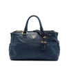 Prada Soft Calf Double Zip Convertible Tote Secondhand