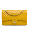 Chanel Medium Classic Chevron Lambskin Double Flap Secondhand
