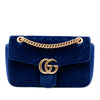 Gucci Medium GG Marmont Matelasse Velvet Shoulder Bag Secondhand