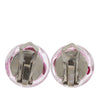 Secondhand Chanel CC Resin Camellia Clip On Earrings